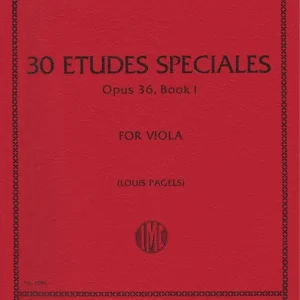 International Music Company Etudes Speciales, Opus 36, Bk. 1 - Mazas/Pagels - Viola - Book Prix Réduit