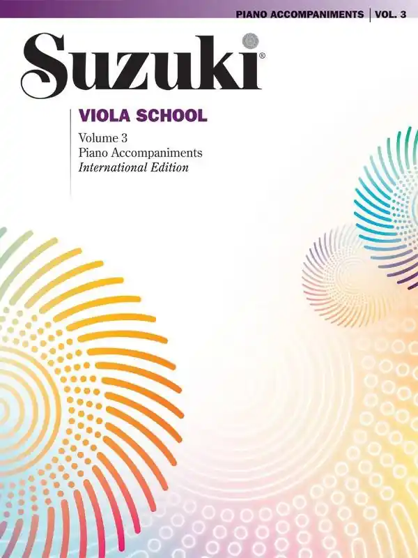 Summy-Birchard Suzuki Viola School, Volume 3 (International Edition) - Suzuki - Piano Accompaniment - Book Solde