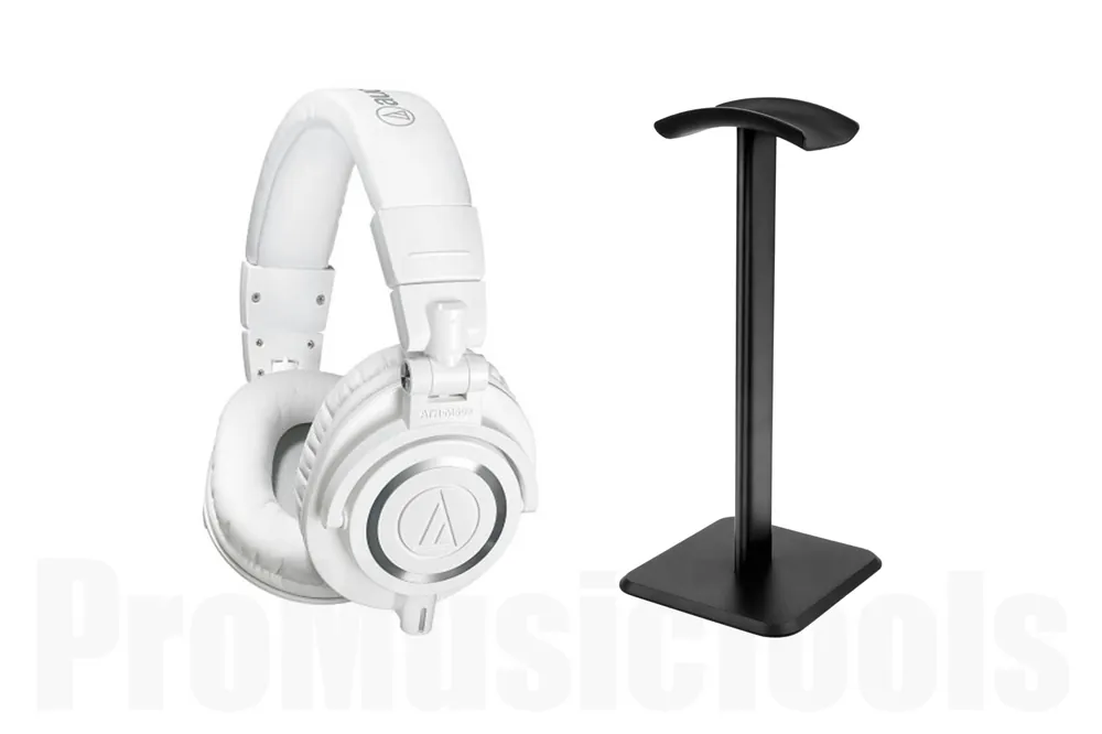 Commander Maintenant Audio-Technica ATH-M50XWH incl. Headphone Stand - Bundle Set