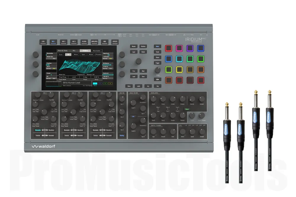 Waldorf Iridium Desktop MK2 inkl. 2x Cordial CCFI 3 PP - Bundle Set Dernière Chance