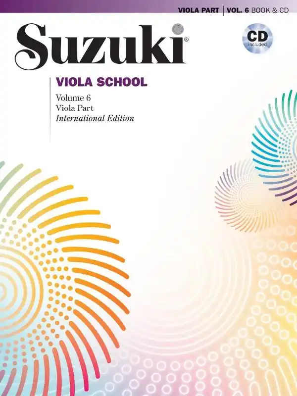Summy-Birchard Suzuki Viola School, Volume 6 (International Edition) - Suzuki - Viola - Book/CD Offre Exclusive