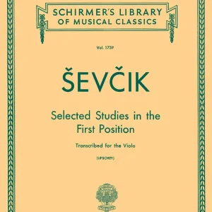 Vente Flash G. Schirmer Inc. Selected Studies in the First Position - Sevcik - Viola - Book