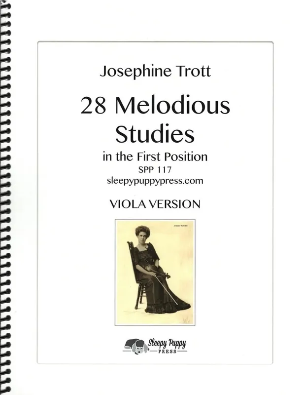 Authentique Sleepy Puppy Press 28 Melodious Studies in the First Position - Trott - Viola Duet - Book