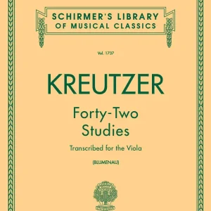 G. Schirmer Inc. 42 Studies - Kreutzer/Blumenau - Viola - Book Prix Choc