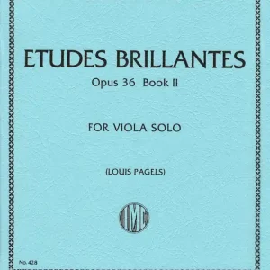 International Music Company Etudes Brillantes, Opus 36, Bk. 2 - Mazas/Pagels - Viola - Book Produit De Marque