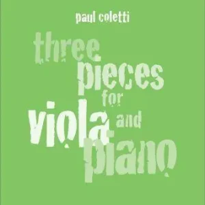 Prix Cassé Oxford University Press Three Pieces For Viola And Piano - Coletti - Book