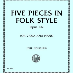 International Music Company Five Pieces in Folk Style, Op. 102 - Schumann - Viola/Piano - Book Dernière Chance