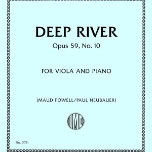 Remise International Music Company Deep River, Opus 59, No. 10 - Coleridge-Taylor/Powell/Neubauer - Viola/Piano - Sheet Music
