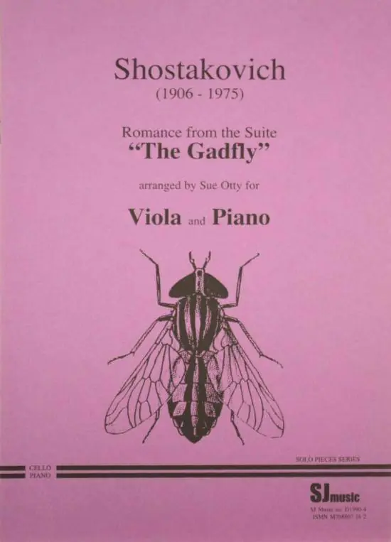 SJ Music Romance (from the Suite ‘‘The Gadfly‘‘) - Shostakovich/Otty - Viola/Piano - Book Achat Immédiat