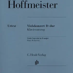 Réduction G. Henle Verlag Viola Concerto D major - Hoffmeister /Gertsch /Ronge - Viola/Piano Reduction - Sheet Music