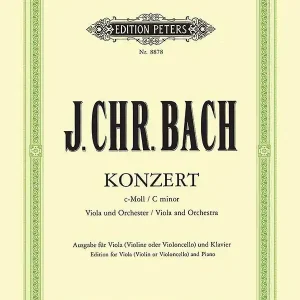 Paiement Sécurisé C.F. Peters Corporation Concerto in C Minor - Bach/Casadesus - Viola/Piano - Book