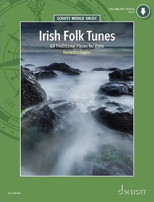Schott Irish Folk Tunes for Viola 60 Traditional Pieces - Taylor - Viola - Book/Audio Online Achat Immédiat