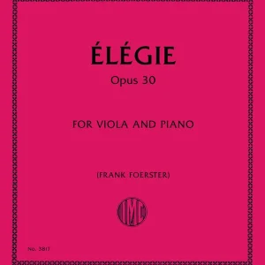 International Music Company Elegie, Op. 30 - Vieuxtemps - Viola/Piano - Sheet Bon Plan