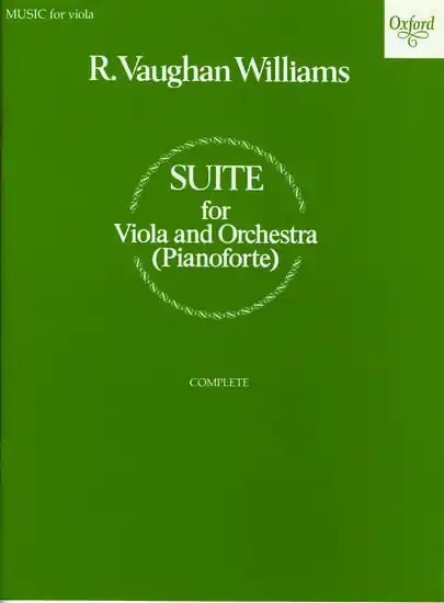 Prix Bas Oxford University Press Suite for Viola and Orchestra (Pianoforte) - Vaughan Williams - Viola/Piano - Sheet Music