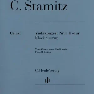 G. Henle Verlag Viola Concerto no. 1 D major - Stamitz /Gertsch, Weibezahn /Weber - Viola/Piano Reduction - Sheet Music Prix Bas