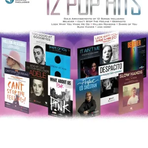 Promotion Saisonnière Hal Leonard 12 Pop Hits - Viola - Book/Audio Online