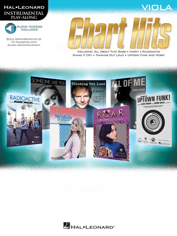 Hal Leonard Chart Hits Instrumental Play-Along - Viola - Book/Audio Online Commande En Gros