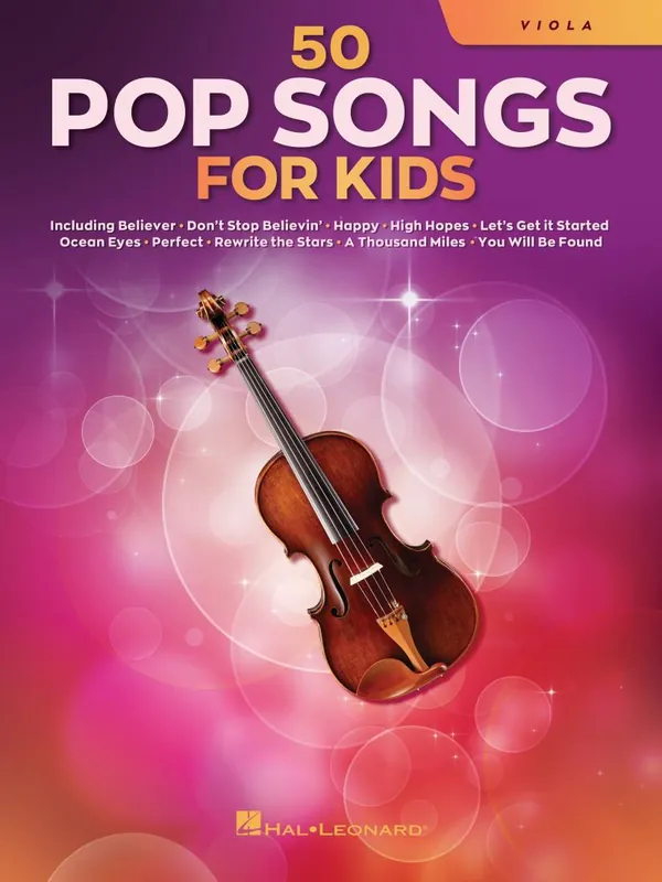 Usine Directe Hal Leonard 50 Pop Songs for Kids - Viola - Book