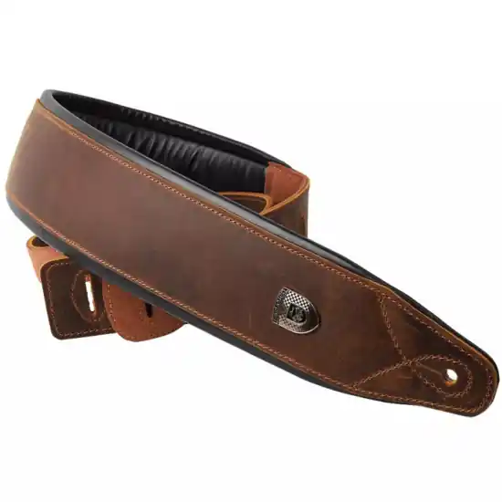 Marque Soldier sangle cuir matelassé maron
