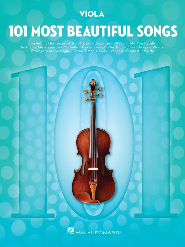 Produit De Marque Hal Leonard 101 Most Beautiful Songs - Viola - Book
