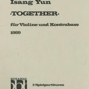 Offre Exclusive Yorke Edition Together - Yun - Violin/Bass - Book