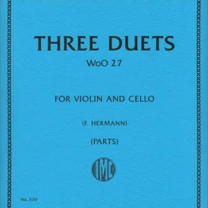 International Music Company Three Duets, WoO 27 - Beethoven/Hermann - Violin/Cello - Parts Set Achat Immédiat