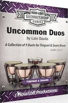 Offre Spéciale Row Loff Productions Uncommon Duos - Davila - Timpani/Snare Drum Duets - Book