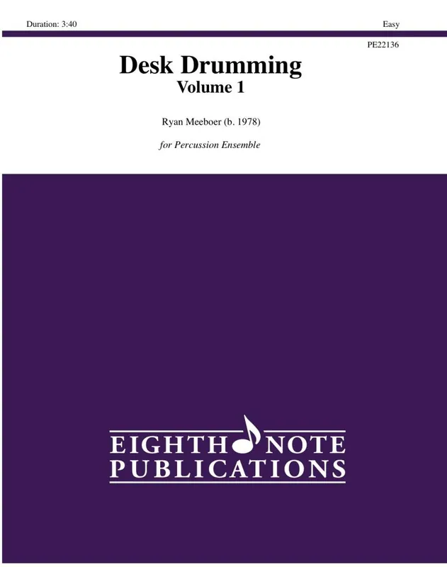 Achat Immédiat Eighth Note Publications Desk Drumming, Volume 1 - Meeboer - Percussion Duet - Gr. Easy