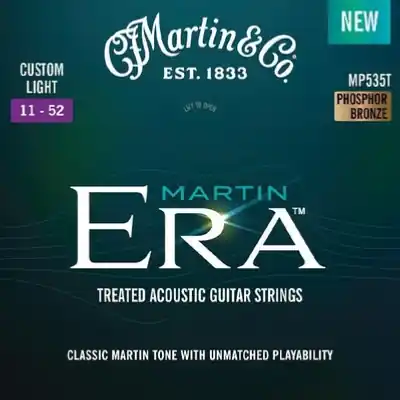 Martin Era 11-52 Cordes guitare folk phoshor bronze Meilleur Choix