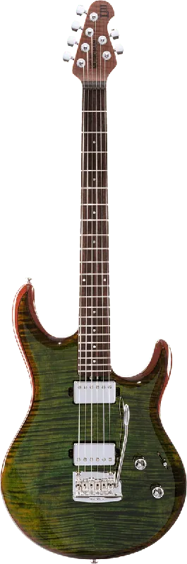 Pas Cher MusicMan LK3HH-LUGF-RMR-0-C Steve Lukather Luscious Green Flame