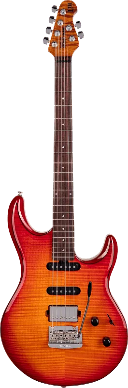 Authentique MusicMan LK3HSS-CHBF-RMR-0-C Steve Lukather Cherry Burst Flame