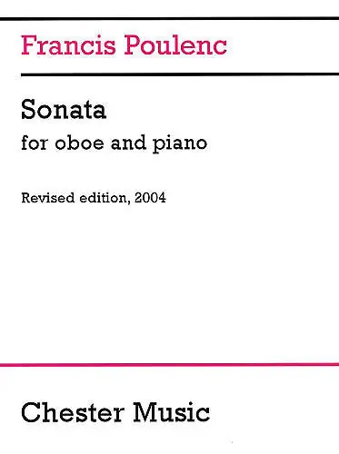 Nouveauté Chester Music Sonata (Revised edition, 2004) - Poulenc/Sachania - Oboe/Piano - Sheet Music