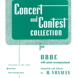 Solde Rubank Publications Concert and Contest Collection for Oboe - Voxman - Oboe - Book