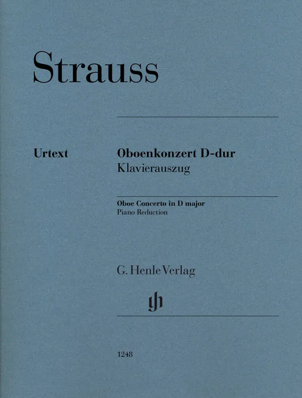 Usine Directe G. Henle Verlag Concerto in D Major - Strauss/Schellenberger - Oboe - Sheet