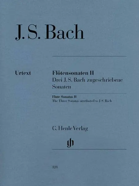 G. Henle Verlag Flute Sonatas, Volume II (Three Sonatas attributed to J. S. Bach) - Bach/Eppstein - Flute/Cello/Piano - Book Offre Limitée