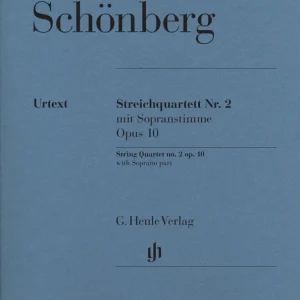 Achetez Aujourd'hui G. Henle Verlag String Quartet no. 2 op. 10 with Soprano part - Schoenberg/Scheideler - Parts
