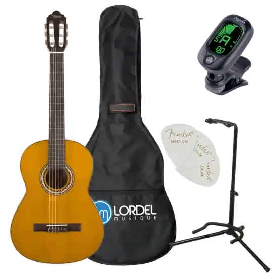 DISCONTINUE Valencia VC203 - Pack guitare classique 3/4 housse accordeur stand médiators Offre Du Jour