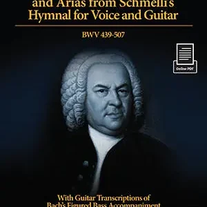 Mel Bay J. S. Bach Sacred Songs and Arias from Schmelli‘s Hymnal for Voice and Guitar BWV 439-507 - Stegmann - Book/Online PDF Prix Réduit