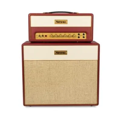 Vente Directe Tête ampli guitare électrique Marshall SV20HD36 Maroon cream Levant + baffle