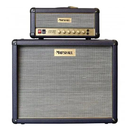 Ampli Marshall JCM 800 Lead Serie Purple Black Levant + Baffle assorti Produit De Marque