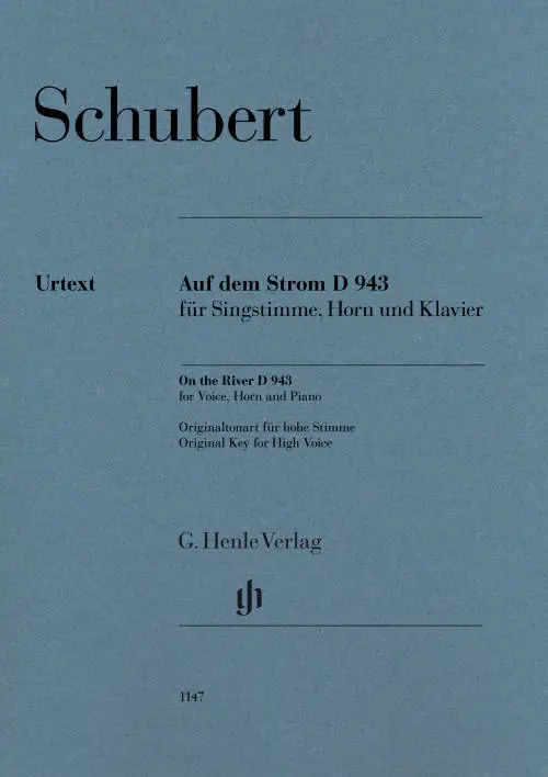 G. Henle Verlag Auf dem Strom (On the River), D.943 - Schubert /Oppermann /Fohrenbach - Voice/Horn/Piano Acheter Direct