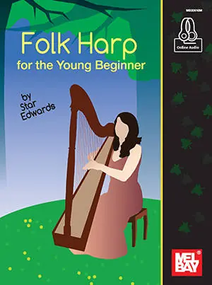 Mel Bay Folk Harp for the Young Beginner - Edwards - Book/Audio Online Commander Maintenant