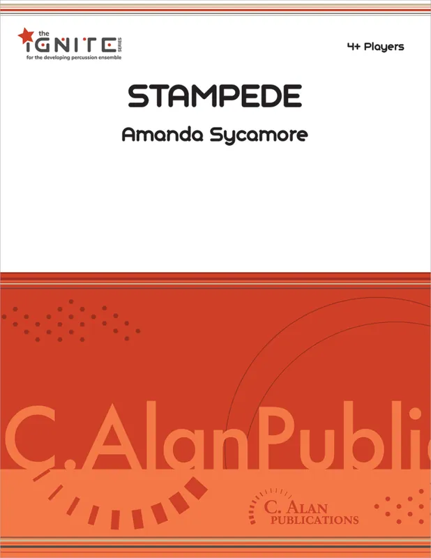 C. Alan Publications Stampede - Sycamore - Percussion Ensemble - Gr. Medium-Easy Meilleure Vente