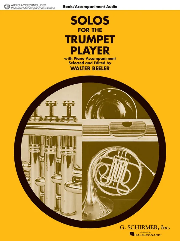 Seulement Aujourd'hui G. Schirmer Inc. Solos for the Trumpet Player - Beeler - Trumpet/Piano - Book/Audio Online