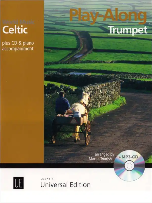 Universal Edition Celtic Play Along Trumpet - Tourish - Trumpet/Piano - Book/CD Usine Directe