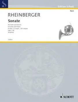 Schott Sonata in Eb major, Op. 178 - Rheinberger - Horn/Piano Promotion