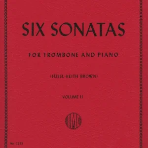 Vente Flash International Music Company Six Sonatas Volume II - Galliard/Brown - Trombone/Piano - Book