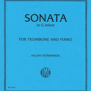 Offre Du Jour International Music Company Sonata in G Minor - Marcello/Ostrander - Trombone/Piano - Sheet Music