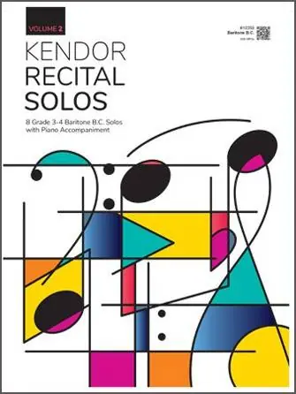 Kendor Music Inc. Kendor Recital Solos, Volume 2 - Baritone B.C./Piano - Book/Audio Online Expédié Aujourd'hui