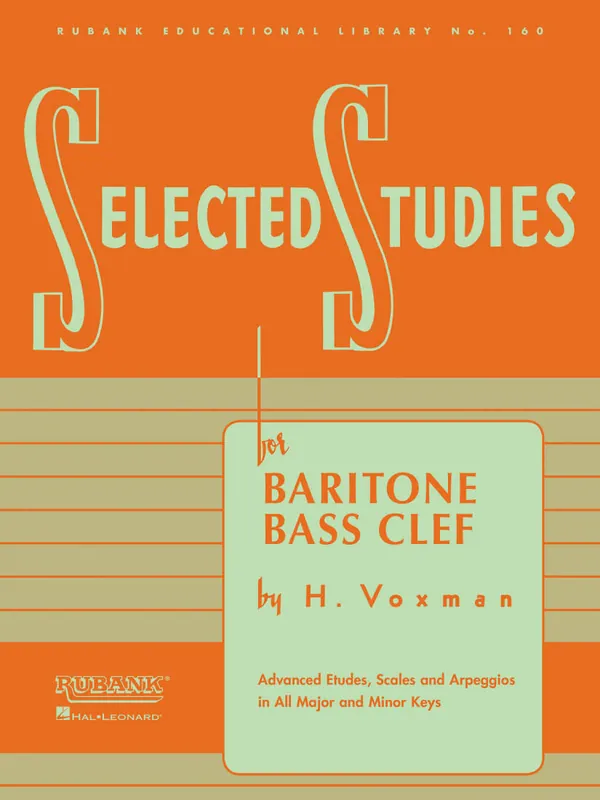 Nouvel Arrivage Rubank Publications Selected Studies - Voxman - Baritone B.C. - Book